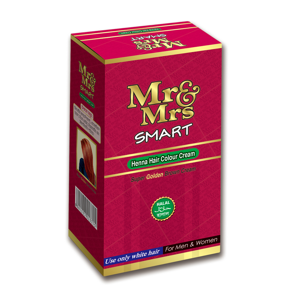 Mr & Mrs Hair Henna Colour Cream 40gm. 25gm